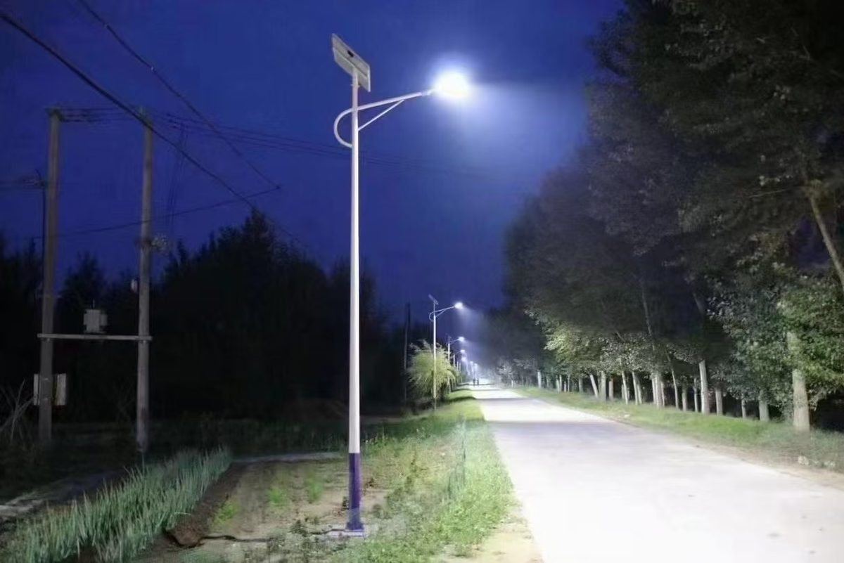 道路亮灯效果